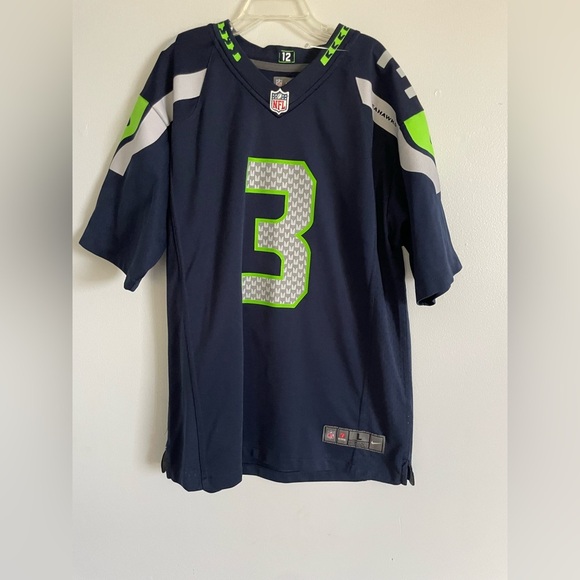 NFL Other - Seattle Seahawks NFL Nike football Navy Blue Jersey size youth large